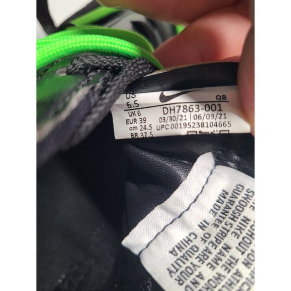 Nike Blazer Low x Off-White ‘77 Black Electro Green Mens Size 6.5 DH7863-100 - Picture 11 of 14